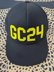 G/Fore "GC24" New Golf Hat Flexfit Tech 110 - Navy With Neon Yellow Letters