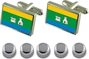 [Select Gifts] Shirt Dress Studs Yekaterinburg City Russia Flag Cufflinks