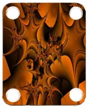 Neckplate to fit Electric Guitar Graphic Color PJ Bass Strat Tele Fractal 5
