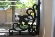Fleur de Lis Window Corbels, Cast Iron 7 1/2" - B-60