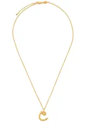 Missoma C Initial 18kt Gold-plated Necklace One Size