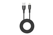Lightning iPhone Charger Cable 3M VIPFAN USB 3A Fast Charge - Black