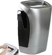 Water Proof Electric Hand Dryers with Filter, Hand Dryers for Toilets Commercial, High Speed Energy Saving Electric, Hand Dryer with Water Tank, 7-10 Seconds to Dry, Splash-Proof Design Gray
