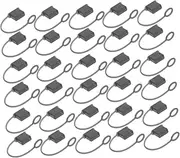 BEBEMOKO 30pcs Insert Dust Plug: Silicone USB Type USB Port Female Anti Dust Cover Plugs Protector Stopper Cap for Desktop Black