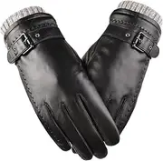 [Healeved] Touch Screen Gloves for Men Windproof Full Cover Winter Gloves Fit for Hiking Cycling and Outdoor Sports Comfortable and Wear Resistant