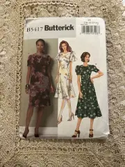 5417 BUTTERICK Pattern DRESS w Sleeve Variation Sz 16/18/20/22 Uncut FF