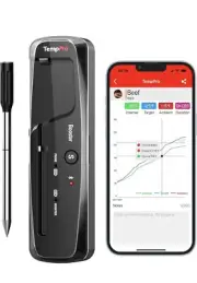 500 Ft Range Wireless Meat Thermometer -Bluetooth-Smart App.New