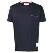 [Thom Browne] Thom Browne Pocket Cotton T-Shirt I NUMERIC BLUE