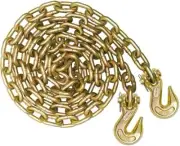 5 FT, 3/8" Classic Grade 70 Standard Duty Safety Chain with Clevis Grab Hooks -