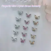 5Pcs Zircon Bow Nail Diamond Decoration Pendant Stereoscopic Nail Salon D_$d