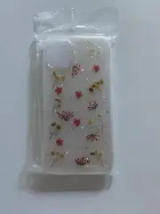 APPLE iPhone 11 Cover White with Floral Print Of Coral and Gold Flowers NWOT