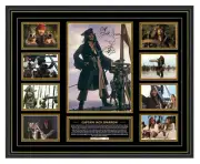 Jack Sparrow Johnny Depp Pirates Of The Caribbean Signed Limited Edition Framed