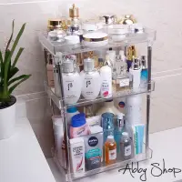 在飛比找松果購物優惠-Abby生活百貨》超大浴室化妝品收納盒 (三層) 壓克力收納