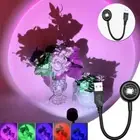 Sunset Lamp USB 7 Colors Night Light Projector Atmosphere Home Decoration Lighti