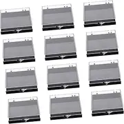BIUDECO 12pcs Nail Art Tools Storage Tray Manicure Kit Nail Polish Organizer Box