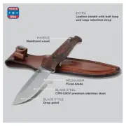 BENCHMADE 15002 SADDLE MOUNTAIN SKINNER, FB, WOOD