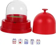 GARVALON 1 Set Automatic Dice Cup Set Electric for Parties Family Fun Design with Dices Gaming Prop for Adults for Gatherings