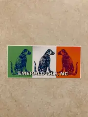 The Emerald Isle Labrador Car Decal By Anchored By Fin