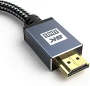 8K HDMI Cable 2M [8K@60Hz,4K@120Hz],sweguard HDMI 2.1 Cable High Speed 48Gbps HDMI Cord Suport 3D,Dynamic HDR,DTS:X,eARC,HDCP 2.2&2.3 for PS5,Dolby Vision Xbox,Apple TV,4K Roku,Switch Vizio Sony LG