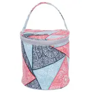 Crochet Bag, Yarn Storage Organizer Knitting Supplies Holder Geometry Patterned