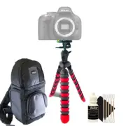Flexible Tripod + DSLR Backpack + Cleaning Kit for Nikon D5600 and D5500