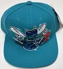 NEW MITCHELL & NESS NBA XL LOGO CHARLOTTE HORNETS SNAPBACK Hat