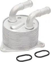 X AUTOHAUX Engine Oil Cooler for Mini Cooper S F56 2.0 15-17 Transmission Oil Cooler Trans Cooler with O-ring Seals No.7089720 Aluminum Alloy Silver Tone 1 Pcs