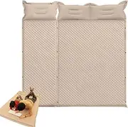 Sleeping Pad, Ultralight Inflatable Sleeping Mat, Durable Compact Camping Air Mattress, 8cm High Resilience Foam for Camping, Backpacking, 3 Person Sleeping