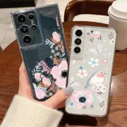 Flower Phone Case For Samsung S25 Ultra S24 S23 Plus S22 S21 FE Shockproof Cover