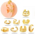 Boho Ear Cuff Fake Clip on Earrings Non Piercing Hoop Tragus Helix Cartilage