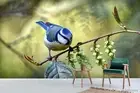 3D Branch Bird Wallpaper Wall Mural Removable Self-adhesive 204