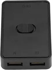 2 in 1 Out USB Switcher, KVM Switch Selector Bi-Directional for 2 Computers Share 1 Device, Mouse, Keyboard, Scanner