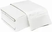 Luxury Soft Egyptian Cotton Fitted Sheet for Emperor Size (84x84) Mattress - 1 Piece Bedding Fitted Sheet 800 Thread Count White Solid
