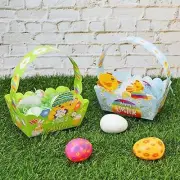 Easter Baskets with Handle, Easter Easter Egg Hunt Activities Basket4862