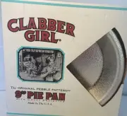 VTG Discont Doughmakers pie pan w/Crust protector Clabber Girl Collector Pkg
