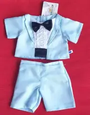 Build A Bear Smart Blue Tux Suit Trousers Outfit Clothes BNWT Wedding