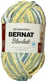 Bernat Blanket Yarn 10.5oz Skein “Soft Sunshine Green”