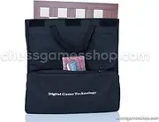 DGT Chess Carrying Bag BLACK for board pieces clock and accessories - suitable for e-boards or GO game to - BLACK