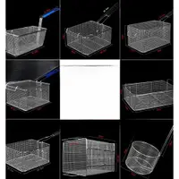 在飛比找ETMall東森購物網優惠-不銹鋼過濾網篩裹粉臺篩網圓形抖籃浸水籃炸籃炸網油條筐炸雞抖籃