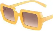 [HAOMAO] Square Mirror Sunglasses For Women And Men Vintage Candy Color Uv400 Driver Goggle Shade