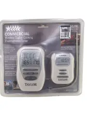 New NIP Taylor COMMERCIAL WIRELESS DIGITAL Cooking Thermometer Timer #1474