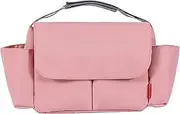 Multi-Functional Diaper Bag Water-Proof Baby Backpack with Internal Compartment Design Lightweight and Pink