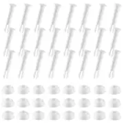 24Pcs Plastic Pool Joint Pins & Rubber Seals for Above Ground Round Frame2292