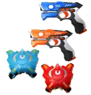 Wonderstar Toys - Laser Tag Blasters - 2 Blasters and Two Vests Set