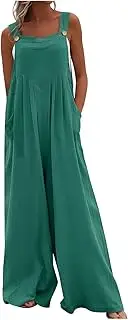 [Generic] Sleeveless Pantsuit for Women easter clothes for women jumpsuit dressy one piece romper for women Harem Long Pants Overalls stretchy jumpsuit for women uk Resort Wear for Women 2023 &196