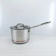 New All Clad Copper Core 2 Quart Sauce Pot With Lid