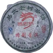 Pu-Erh tea,2007,龍园號 易武老樹茶餅 Yiwu old tree tea cake,1000g,Cooked