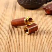 Wood Toothpick Holder Capsule Case Household Restaurant Toothpick Box(Rosewood)