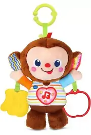 VTech Cuddle and Swing Monkey Multicolor Cuddly Plush Monkey 0 2 years