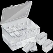 Batiyeer 200 Pcs Silver Bar Case Holder Clear 1oz Storage Acrylic Bullion Hol...